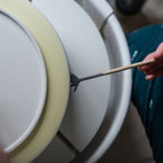 Juliet Macleod in her studio 2018